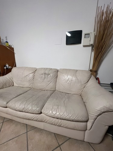 Divano tre posti pelle - divano,