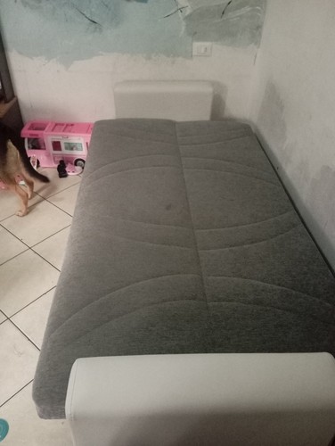 Divano letto contenitore - letto, tre